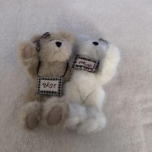 Boyds Bears BESTEST & BUDDY TRUEFRIENDS 2001 6” Plush “Best Friends”